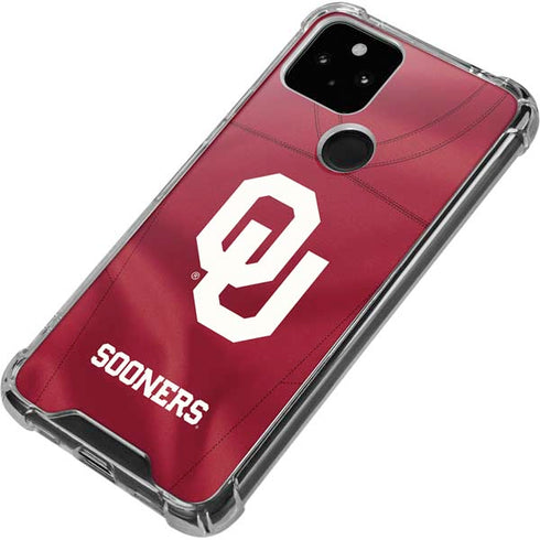 University of Oklahoma Red Jersey Google Pixel 5 Clear Case